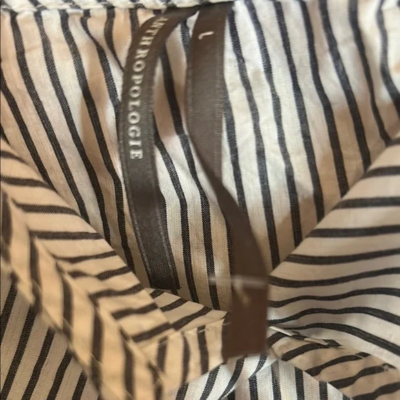 By Anthropologie-Mini Striped Shift Dress - Picture 8 of 9